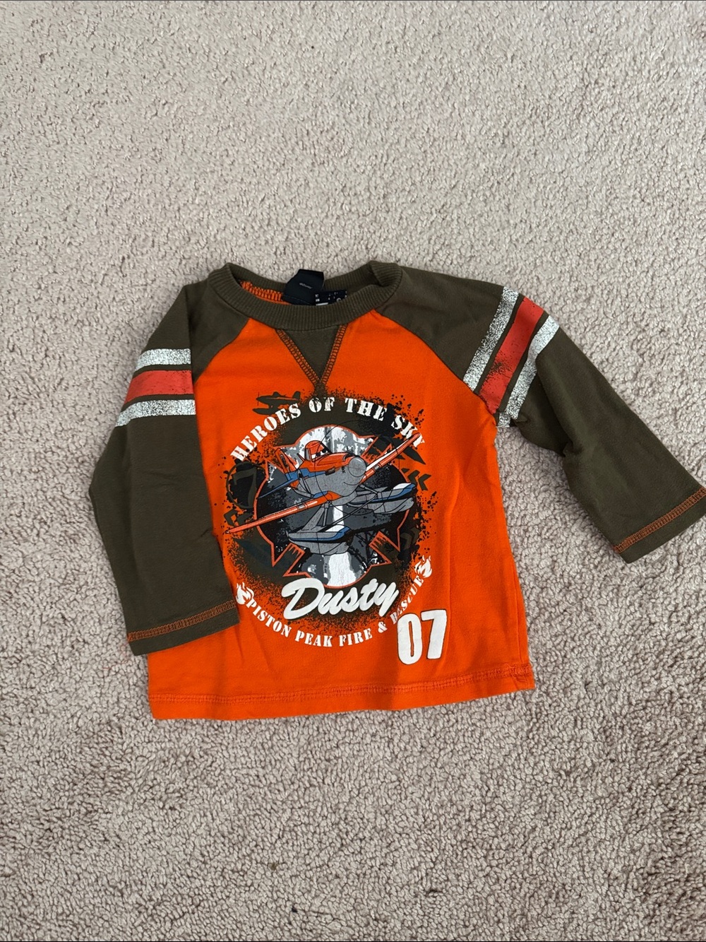Planes Fire & Rescue Dusty Crophopper shirt-12M HTF